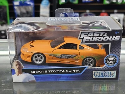 Jada Toys Fast & Furious: Brian’s Toyota Supra JDM Escala 1:32 Diecast Car NUEVO Foto 1 de 4