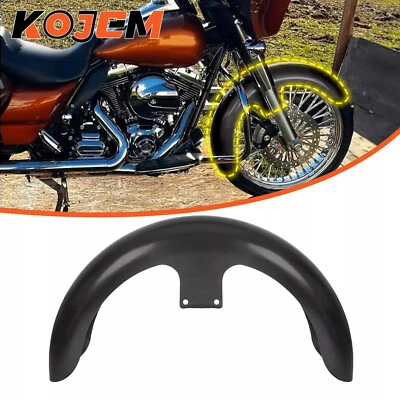 For Harley Touring Electra Street Glide Front Fender 21" Wheel Wrap Matte Black - Image 1 of 4