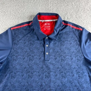 NUEVA Camisa Polo Adidas Para Hombre Extra Grande Azul Gráfico Golf Climachill Reflectante - Imagen 1 de 15