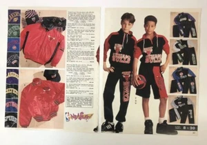 Anuncios impresos vintage de la NBA de la NFL ropa deportiva adolescente de los años 90 - Imagen 1 de 4