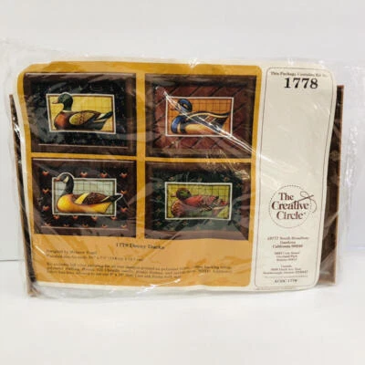 Vintage Needlepoint Stitchery Kit 1778 The Creative Circle Decoy Ducks - Image 1 of 2