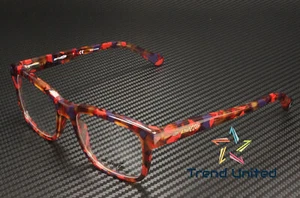 ARNETTE AN7101 1183 Output Square Red Havana Demo Lens 49 mm Men's Eyeglasses - Picture 1 of 8