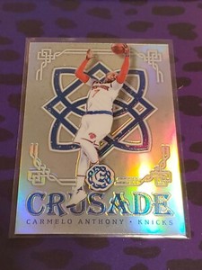 2016-17 Excalibur Carmelo Anthony Silver Crusade Silver prizm refractor #19
