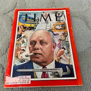Time The Weekly News Magazine A.F.L.'s George Meany LXV No 12 Mar 21 1955 - Picture 1 of 16