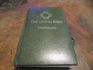 THE LIVING BIBLE, Paraphrased Kenneth Taylor Tyndale House HC faux Leather - Picture 1 of 5