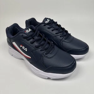 Zapatos deportivos FILA STIRR para hombre azul marino rojo blanco acolchado de espuma P0032613 TALLA 10 - Imagen 1 de 7
