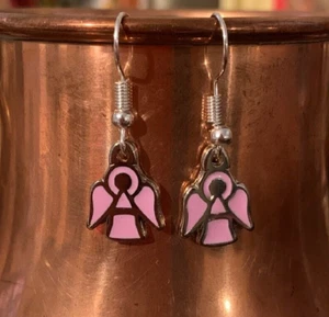 Boucles d'oreilles Anges roses - Imagen 1 de 2