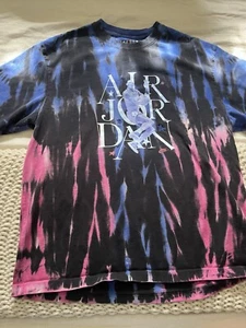 Nike Air Jordan Retro Sport DNA 85 T-Shirt Tie Dye Men’s Small Blue Red Black - Picture 1 of 5