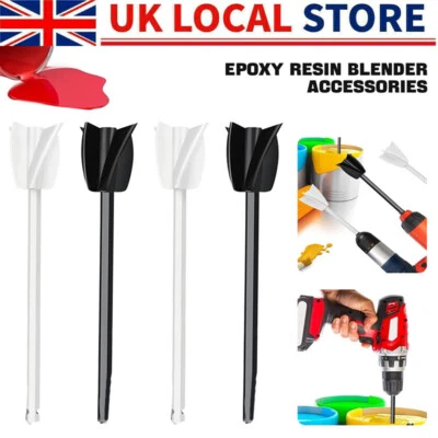 1/4/8x Epoxy Mixer Attachment for Drill Reusable Paint Resin Mixer Paddle String