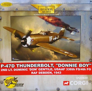 US33820 Corgi P-47 Thunderbolt, 'Donnie Garçon' 2nd Lt. Dominic Gentile 617/750 - Picture 1 of 12