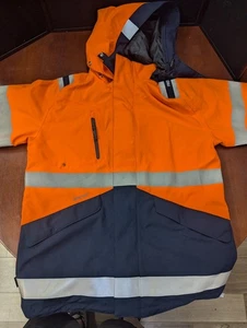 Fristads Gore-Tex Men's Navy High Vis Jacket - Picture 1 of 10
