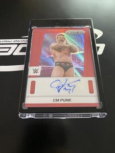 Panini WWE Prizm CM Punk Autogramm 75/99 Red - Bild 1 von 2