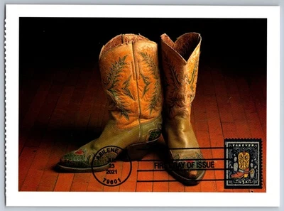 #5617 Western Wear Cowboy Boots FDC Maxi Card - Image 1 of 2