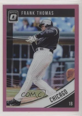 2018 Panini Donruss Optic Pink Prizm Frank Thomas #81 HOF - Image 1 of 2