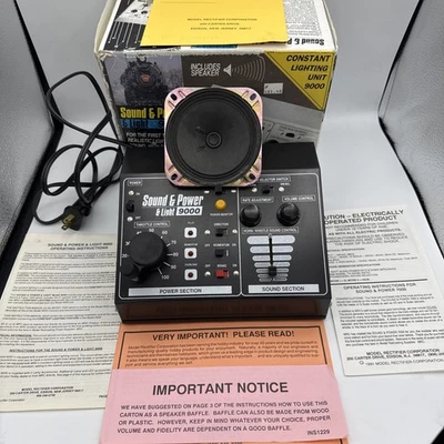 MRC 9000 Sound And Power & Light Transformer Model Train Controller  + Speaker - Image 1 of 4