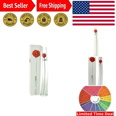 Flower by Kenzo Eau de Toilette 100ml - Modern Floral Scent in Retail Packaging - Image 1 of 4