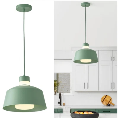 Anylove Macaron Green Kitchen Island Pendant Light 11 Inch Hanging Light Fixture - Image 1 of 4