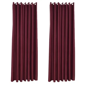 2 Pcs Blackout Curtains Indoor Simple Shading Nordic Style Decor - Picture 1 of 12