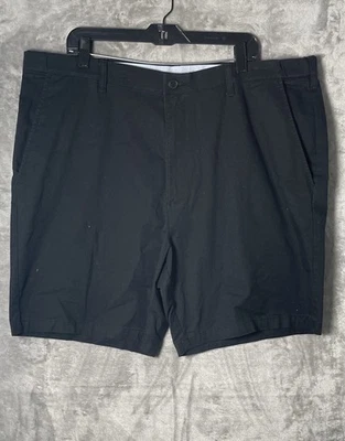Croft & Barrow Mens  Black Chino Shorts Comfortable  - Size 44 - Image 1 of 4
