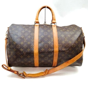 Louis Vuitton LV Boston Bag Keepall Bandouliere 45 Brown Monogram 2869383 - Picture 1 of 11