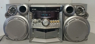 JVC MXKA3 3 CD Changer Dual Cassette Player AM/FM Stereo System - Powers On - Image 1 of 4