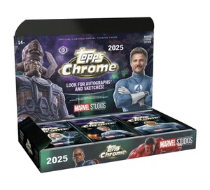 2025 Topps Marvel Studios Chrome - scatola hobby sigillata in fabbrica - prevendita confermata - Foto 1 di 2