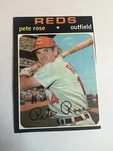 1971 Topps - Pete Rose #100 EX Cincinnati Reds recortado - Imagen 1 de 2