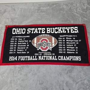 Ohio State Buckeyes 2014 Championship Banner 17x34 Filz Football NCAA  - Bild 1 von 6
