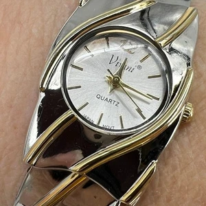Vivani Womens Two Tone Stainless Quartz Bracelet Watch Works New Battery - Picture 1 of 6