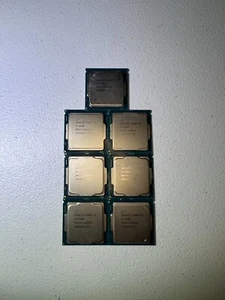 Bulk LOT OF 7 Intel CPU Mixed i5 i7 6th 7th Generation - Picture 1 of 8