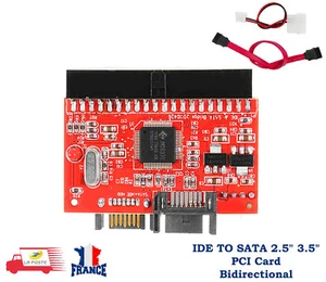 IDE 100/133 Disque dur CD DVD à SATA Adaptateur Convertisseur, Bidirectionnel - Afbeelding 1 van 8