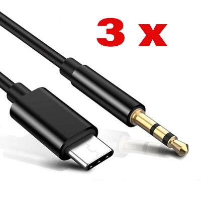 USB C to 3.5mm Audio Aux Cable Fits Headphone/Samsung Galaxy/MacBook/Car Audio - Image 1 of 4