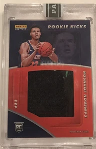 CAMERON JOHNSON 2019-20 Panini Instant Rookie Kicks RC Nike Shoe Patch # 10/18 - Picture 1 of 5