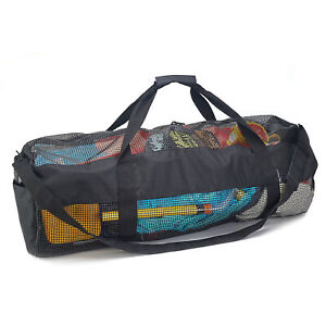 Mesh Dive Duffle Bag for Scuba or Snorkeling, Extra Large Beach Bags and Totes