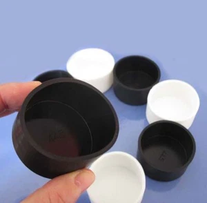 Round Silicone Rubber Chair Table Feet Pipe Tubing End Cover Caps ID 32.5~78.5mm - Picture 1 of 9