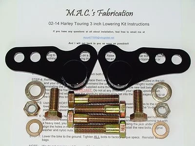 **Hecho en EE. UU.** 02-16 Harley Davidson Road King Touring Kit de descenso 3" Foto 1 de 3