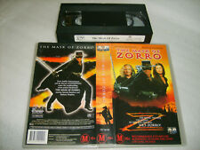 THE MASK OF ZORRO Rare 1998  Banderas:Hopkins:Zeta Jones - Cult VHS Thriller S1