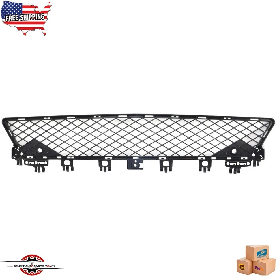 New Fits 2012-2015 Mercedes-Benz C250 C300 C350 Front Center Bumper Grille Black Foto 1 de 4