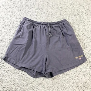 Polo Sport Ralph Lauren Shorts Mens XL Gray Sweat Preppy Flag Logo Drawstring - Picture 1 of 6