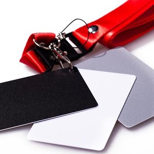 Carte Bilanciamento Bianco Grigio Nero - Set 3 Per Fotografia Digitale - Foto 5