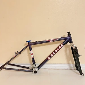 Vintage Trek 6000 Alpha Bike Frame Made in USA MTB 16.5" w/ Fork Hardtail - Picture 1 of 12