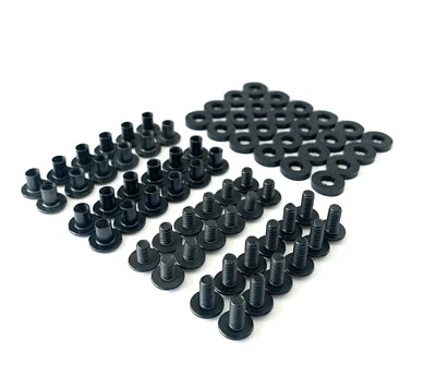 Black Chicago Screws, 72 Pcs - 1/4" & 3/8 for DIY Kydex & Leather Gun Holsters - Image 1 of 4