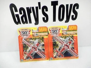 Matchbox 1:64 Die Cast Metal Sky Busters - Lot Of 2 Cessna Caravans - Picture 1 of 3