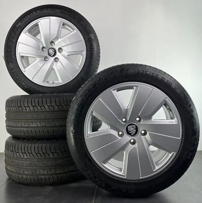 Original Porsche Taycan Felgen 19 Zoll Sommerreifen Sommerräder neu #A538 - Bild 1 von 4