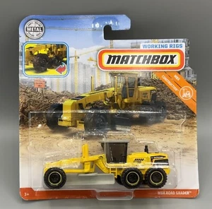 2018 Matchbox Working Rigs Yellow MBX Road Grader Real Working Parts! - Picture 1 of 4