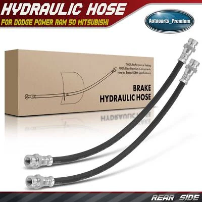 Manguera hidráulica de freno trasero derecho y derecho para Dodge Power Ram 50 Mitsubishi Mighty Max Foto 1 de 4