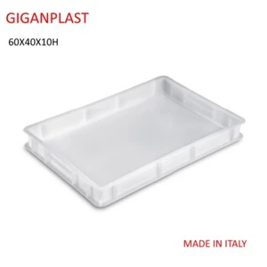 CASSETTA SERVICE 60X40X10H SOVRAPPONIBILE CONTENITORE PANETTI PIZZA GIGANPLAST - Foto 1 di 4