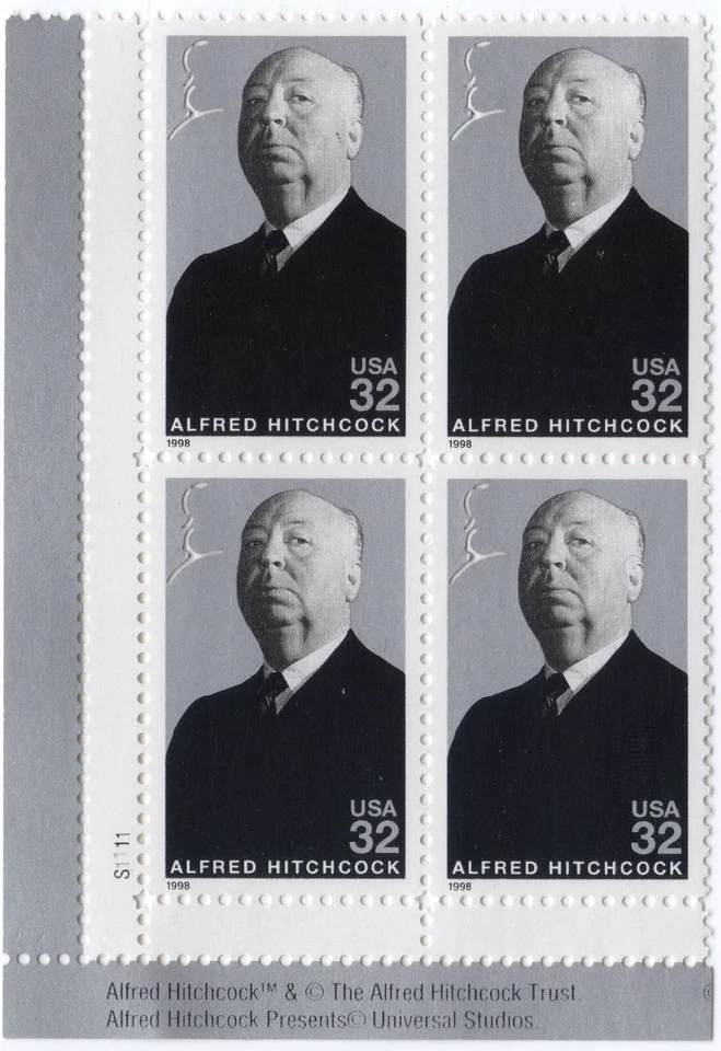 Scott #3226 Alfred Hitchcock (Rear Window) Plate Block of 4 Stamps - MNH - Image 1 of 1