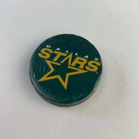 Dallas Stars NHL Puck Magnet 1" Hockey Sport Dots Logo Cover