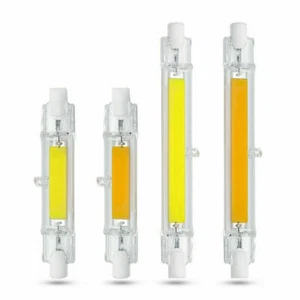 R7S 118mm 78mm LED COB 10W 5W 110V/220V Halogen Lamp Dimmable Glass Replace - Picture 1 of 14